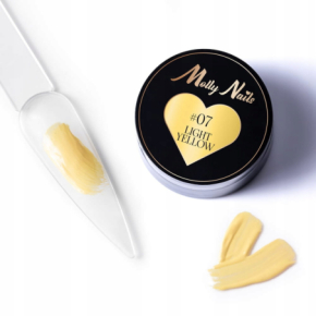 Molly Nails ProArt Paste 07 Light Yellow HEMA/Di-HEMA Free 5g pasta do zdobień paznokci