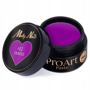 Molly Nails ProArt Paste 12 Purple HEMA/Di-HEMA Free 5g pasta do zdobień paznokci