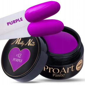 Molly Nails ProArt Paste 12 Purple HEMA/Di-HEMA Free 5g pasta do zdobień paznokci