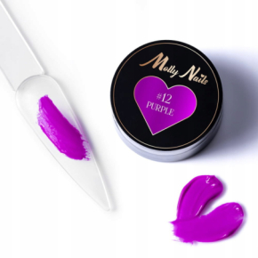 Molly Nails ProArt Paste 12 Purple HEMA/Di-HEMA Free 5g pasta do zdobień paznokci