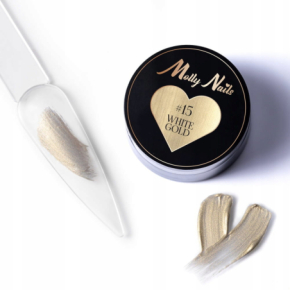 Molly Nails ProArt Paste 15 White Gold HEMA/Di-HEMA Free 5g pasta do zdobień paznokci