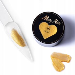 Molly Nails ProArt Paste 16 Gold HEMA/Di-HEMA Free 5g pasta do zdobień paznokci