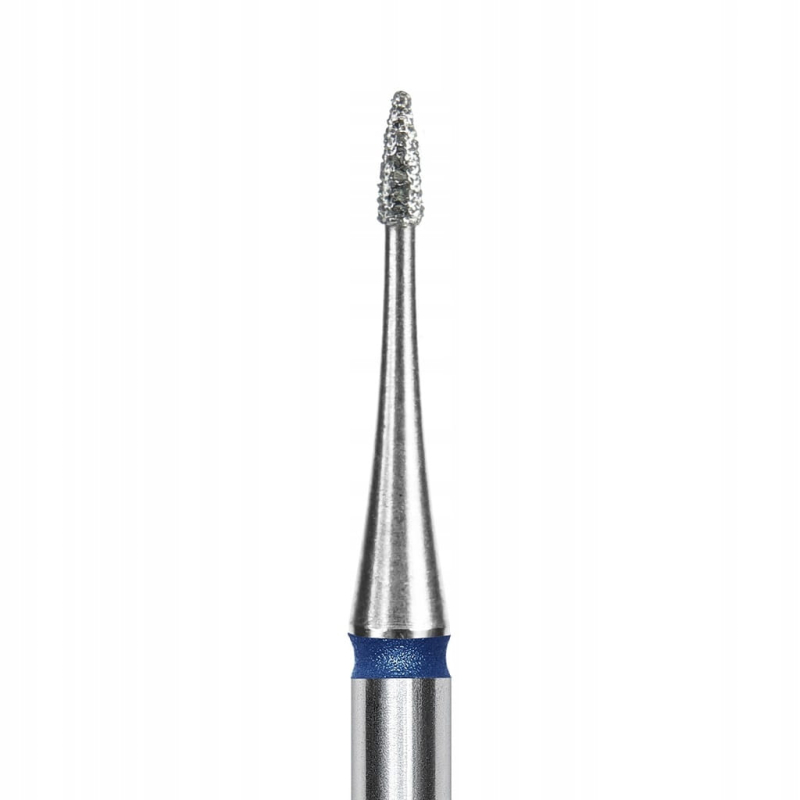 Staleks frez diamentowy płomień mini do skórek i paznokci FA12B010/3 niebieski 1mm 3mm ścieralnośc średnia Staleks frez diamentowy płomień mini do skórek i paznokci FA12B010/3 niebieski 1mm 3mm ścieralnośc średnia
