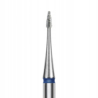 Staleks frez diamentowy płomień mini do skórek i paznokci FA12B010/3 niebieski 1mm 3mm ścieralnośc średnia - 1