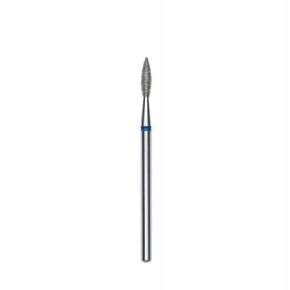 Staleks frez diamentowy płomień spiczasty do skórek i paznokci FA11B023/8 niebieski 2_3mm 8mm ścieralnośc średnia