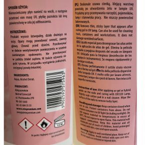 Zestaw płynów NTN Cleaner 100ml + Aceton 100ml odtłuszczacz i remover do stylizacji paznokci