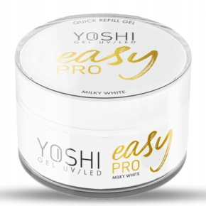 Yoshi Gel UV/LED Easy Pro Milky White 15ml żel budujacy do paznokci