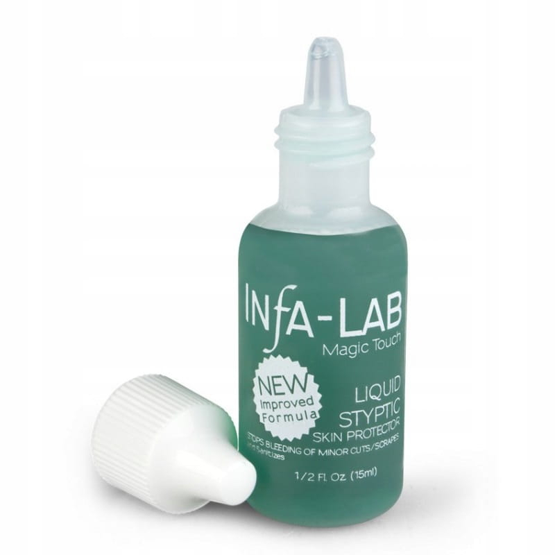 Infa Lab Liquid Styptic Skin Protector 15ml Plyn hamujący krwawienie odkazający ranki 15ml Infa Lab Liquid Styptic Skin Protector 15ml Plyn hamujący krwawienie odkazający ranki 15ml