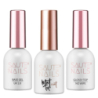 Saute Nails Zestaw do paznokci hybrydowych - Base Gel UV 2.0 + Top Coat Matt No Wipe + Top Glossy No Wipe - 1