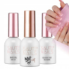 Saute Nails Zestaw do paznokci hybrydowych - Base Gel UV 2.0 + Top Coat Matt No Wipe + Top Glossy No Wipe - 2