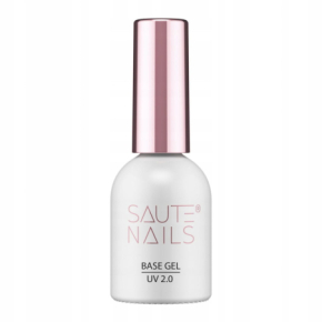 Saute Nails Zestaw do paznokci hybrydowych - Base Gel UV 2.0 + Top Coat Matt No Wipe + Top Glossy No Wipe