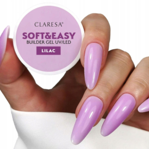 Claresa Soft&Easy Builder Lilac Fioletowy 12g żel budujący samopoziomujący do paznokci