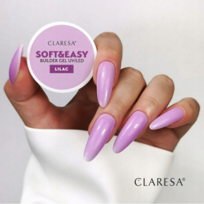 Claresa Soft&Easy Builder Lilac Fioletowy 12g żel budujący samopoziomujący do paznokci