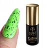 Boska Nails Glitteria Top No Wipe Black Top hybrydowy bez przemywania z czarnymi drobinkami 6ml - 2