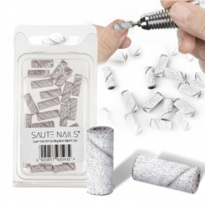 Saute Nails Mini Sanding Band Zebra M Nakładki ścierne frezy do pedicure na nośnik mandrel mini gradacja 240 25 sztuk