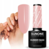 Sunone Rubber Base Pink 10 Baza kauczukowa budująca do paznokci 5ml - 3