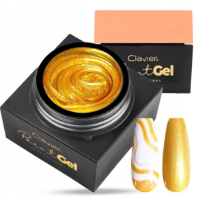 Clavier Paint Gel Ornamenty Gold 5g złoty żel do zdobień paznokci