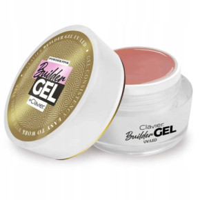 Clavier Builder Gel Powder Pink Żel budujący UV/LED do paznokci samopoziomujący 10g