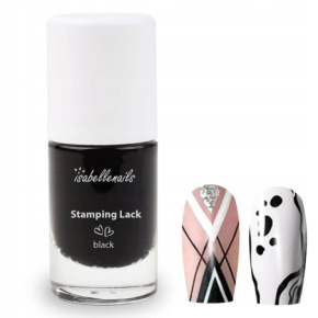 Isabellenails Stamping Lack Black Lakier klasyczny do stemplowania czarny 7ml