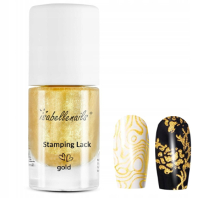 Isabellenails Stamping Lack Gold  Lakier klasyczny do stemplowania złoty 7ml