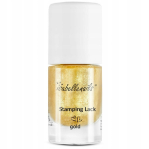 Isabellenails Stamping Lack Gold  Lakier klasyczny do stemplowania złoty 7ml