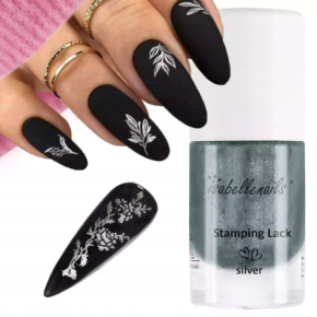 Isabellenails Stamping Lack Silver Lakier klasyczny do stemplowania srebrny 7ml