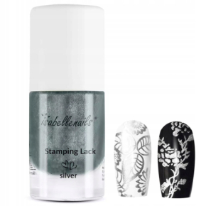 Isabellenails Stamping Lack Silver Lakier klasyczny do stemplowania srebrny 7ml