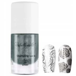 Isabellenails Stamping Lack Silver Lakier klasyczny do stemplowania srebrny 7ml