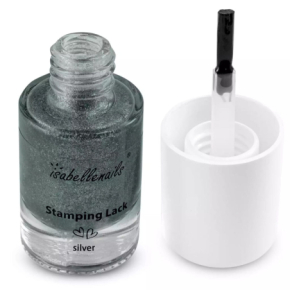 Isabellenails Stamping Lack Silver Lakier klasyczny do stemplowania srebrny 7ml