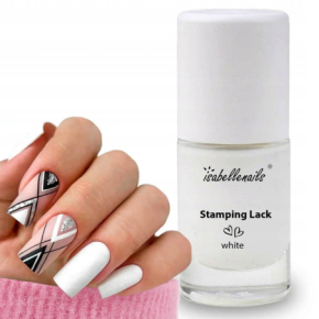 Isabellenails Stamping Lack White Lakier klasyczny do stemplowania biały 7ml