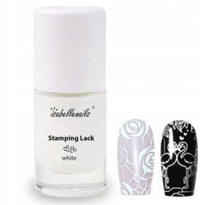 Isabellenails Stamping Lack White Lakier klasyczny do stemplowania biały 7ml