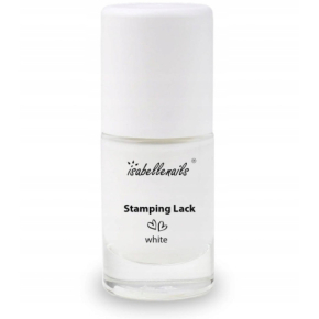 Isabellenails Stamping Lack White Lakier klasyczny do stemplowania biały 7ml