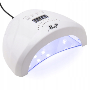 Molly Lac Lampa do paznokci Dual UV/LED 48W 1s Biała do lakierów hybrydowych i żeli