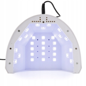 Molly Lac Lampa do paznokci Dual UV/LED 48W 1s Biała do lakierów hybrydowych i żeli