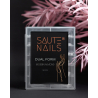 Saute Nails Dual Form Modern Almond 120 sztuk nowoczesny migdał szablony formy do przedłużania paznokci transparentne do żelu akrylożelu - 4