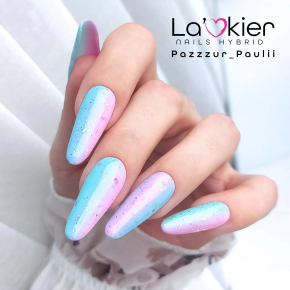 Niebiesko różowe ombre glamour La'kier