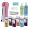 Zestaw ItalWax do depilacji - podgrzewacz + 6x wosk w rolce Flex 100ml + żele + paski + talk - 1