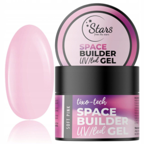 Stars from The Stars Space Builder Gel UV/LED Tixo-Tech Soft Pink Żel budujący 3w1 do paznokci 45g