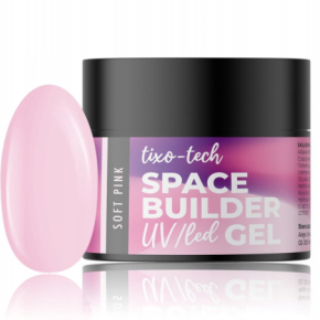 Stars from The Stars Space Builder Gel UV/LED Tixo-Tech Soft Pink Żel budujący 3w1 do paznokci 45g