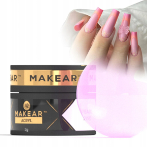 Makear Acryl Pearl Pink Puder akrylowy do paznokci perłoworóżowy 11g