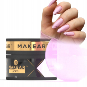 Makear Acryl Pearl Pink Puder akrylowy do paznokci perłoworóżowy 11g