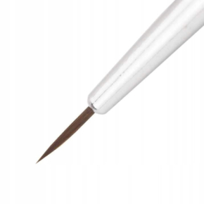 Pędzelek do zdobień Molly Lac nr 00 10mm plastikowa srebrna rączka