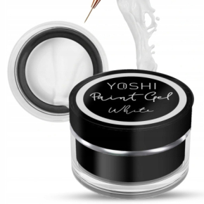 Yoshi Paint Gel White Żel do zdobień paznokci biały 5g