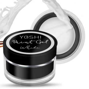 Yoshi Paint Gel White Żel do zdobień paznokci biały 5g