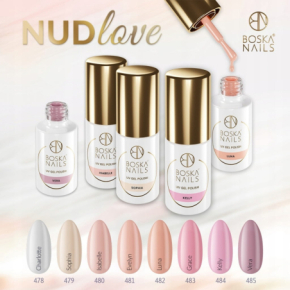 Boska Nails 479 NUDlove Sophia – delikatny beż lakier hybrydowy Nude 6ml