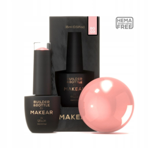 Makear Builder&Bottle BG03 Żel budujący do paznokci w butelce z pędzelkiem Hema Free 15ml