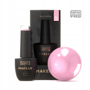 Makear Builder&Bottle BG06 Żel budujący do paznokci w butelce z pędzelkiem Hema Free 15ml