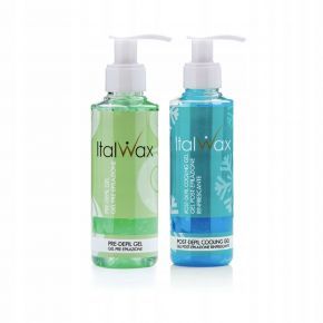 Zestaw ItalWax do depilacji - podgrzewacz + 8x wosk w rolce klasyczny 100ml + żele + paski + talk