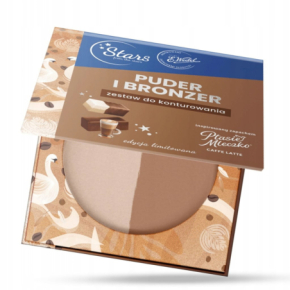 Stars from The Stars E.Wedel Ptasie Mleczko Caffe Latte Puder i bronzer - zestaw do konturowania edycja limitowana 8g
