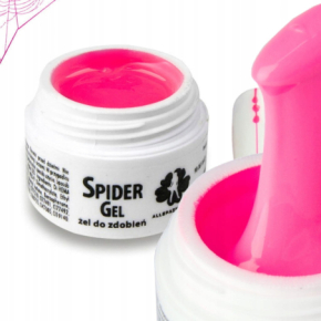 AllePaznokcie Spider Gel Neon Pink Precyzyjny żel do zdobień paznokci 3ml